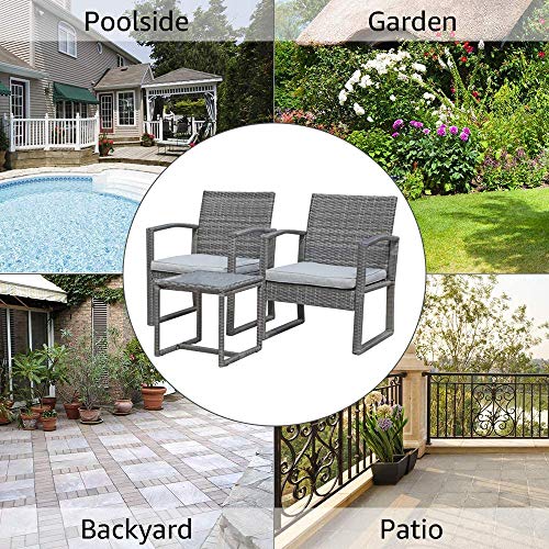 Rotin PE pour meubles de terrasse gris avec ciseaux kit de réparation 42m