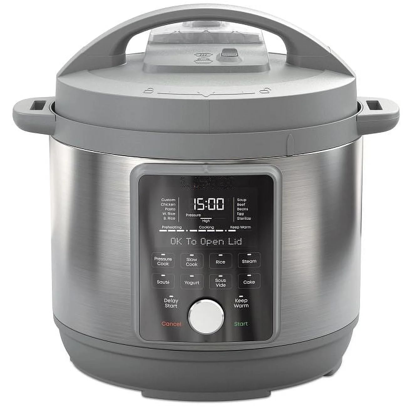 6-Quart Whisper Quiet 9-in-1 Electric Pressure Cooker, Slow Rice Cooker, Steamer, Sauté, Yogurt Maker, Warmer &amp; Sterilizer