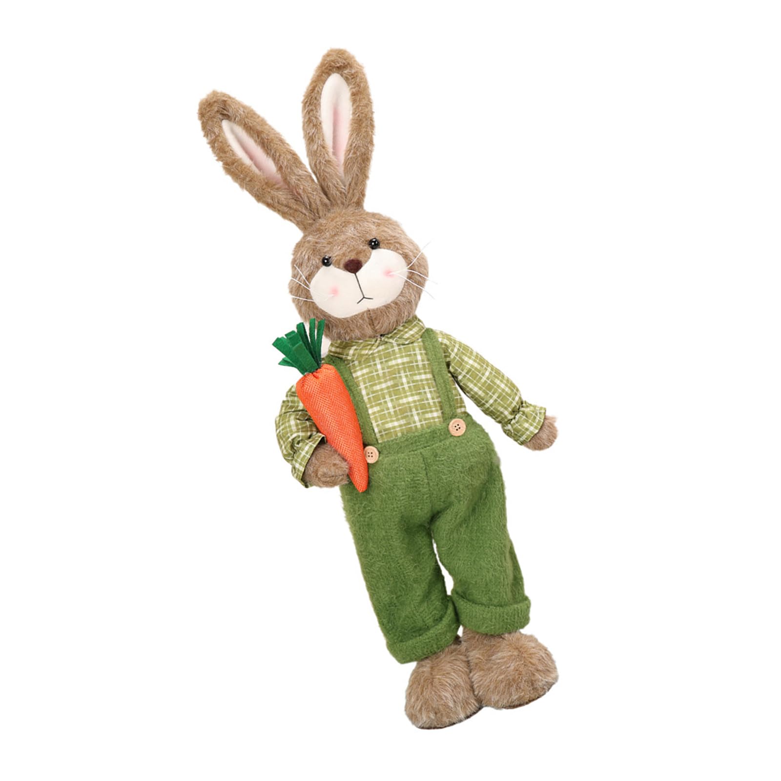 Décoration de lapin de Pâques et figurines de lapin de paille pour salon