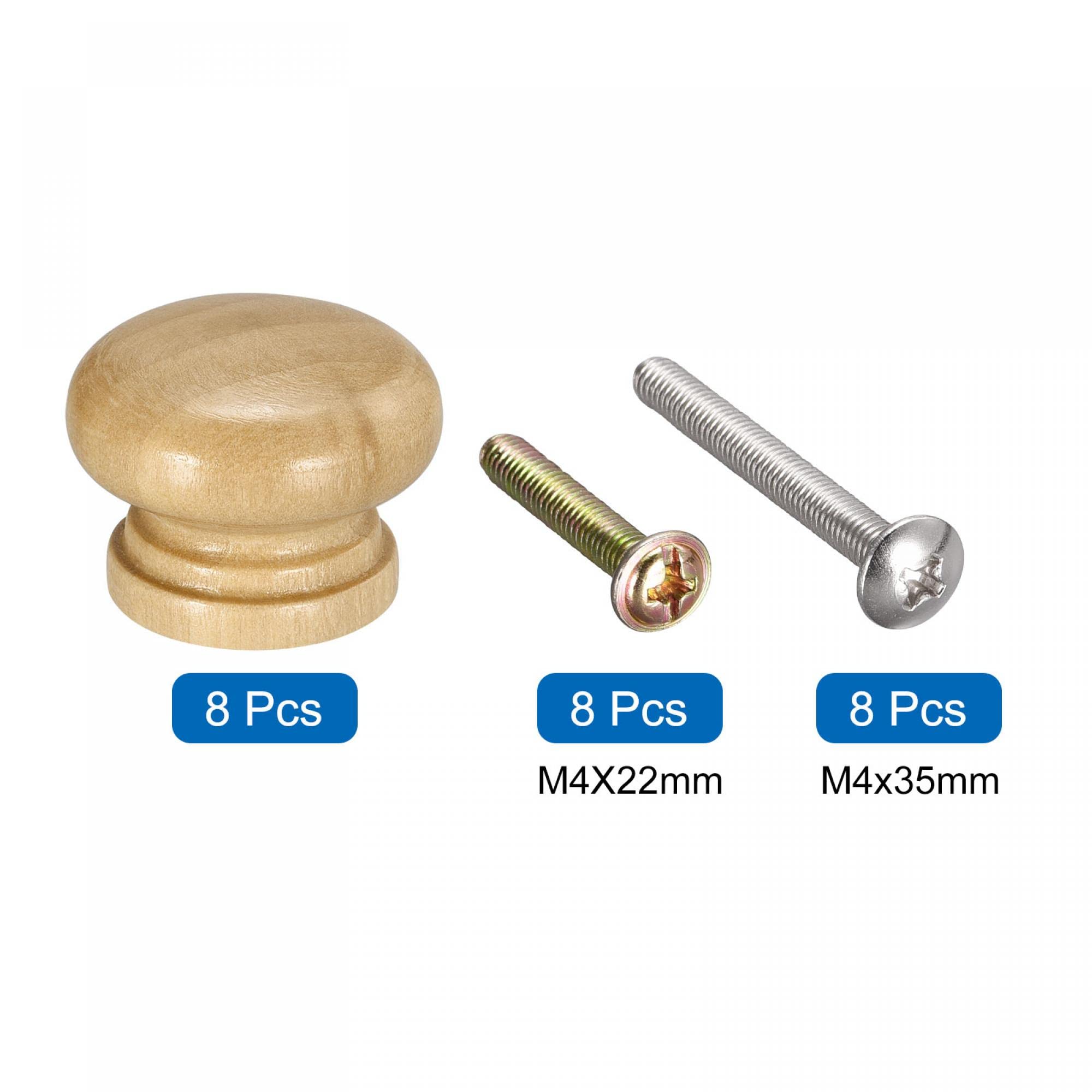 Bouton Tiroir Bois, 6 Pièces Poignées De Tiroir, Boutons De Placard