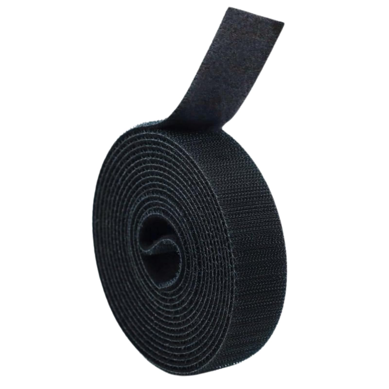 Klettband Beidseitig | Klett Kabelbinder | Back to Back Mit Hoher Verschlusskraft | Doppelseitiges Zum Fixieren, Bündeln (Schwarz, 25mm x 25m)