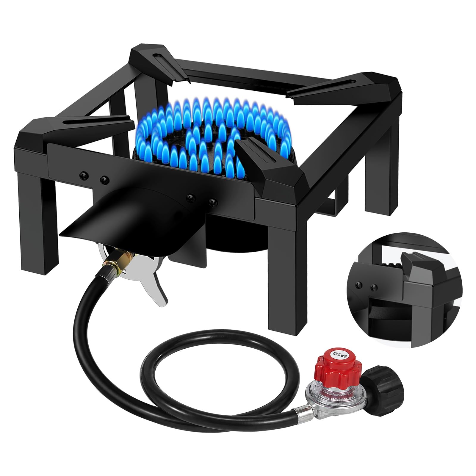 BESTFIRE Propane Burner 100K BTU for Outdoor Cooking