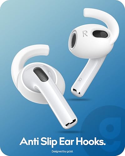 Miniatura 4 de Gcioii 3 pares de fundas para AirPods 3 ganchos para las orejas bolsa de almacenamiento añadida cubiertas antideslizantes para los oídos, accesorios