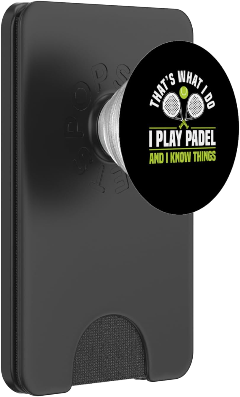 Thats What I Do I Play Padel Racquet Paddle PopSockets PopWallet for MagSafe