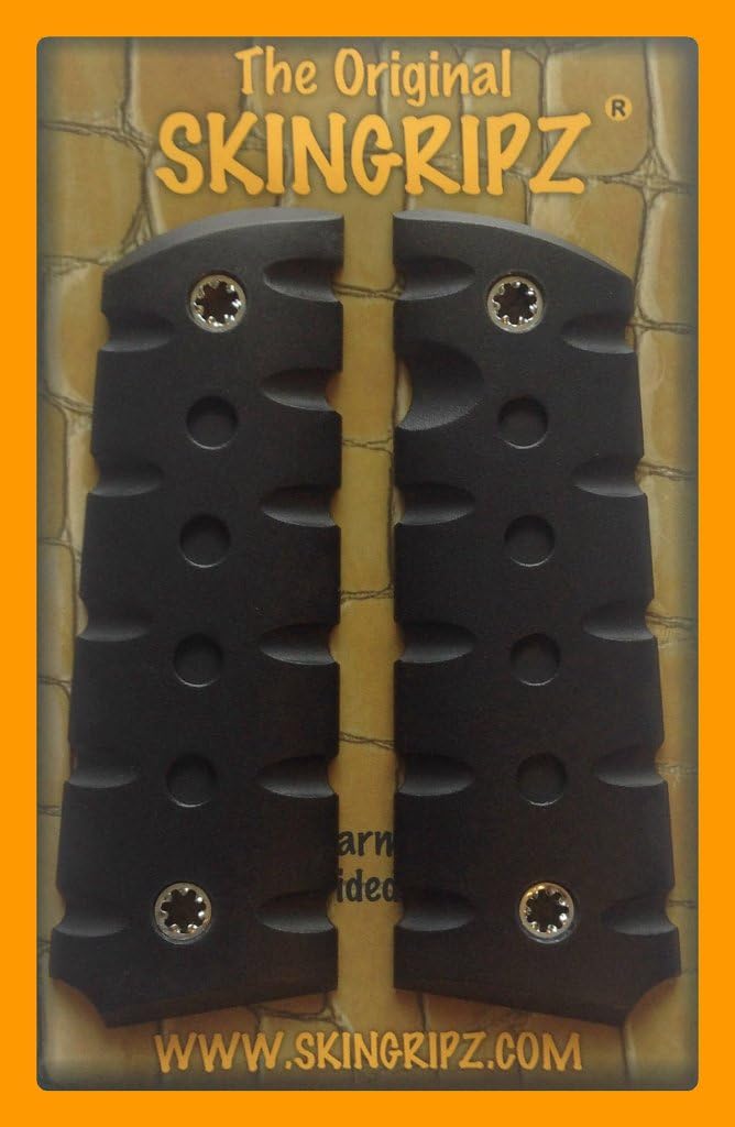 SkinGripz Vengeance 1911 Grips (Full Size - Black) -Original Brand ! Pistol Grips - Hard Polymer, Light Weight, Made in USA by Veterans !