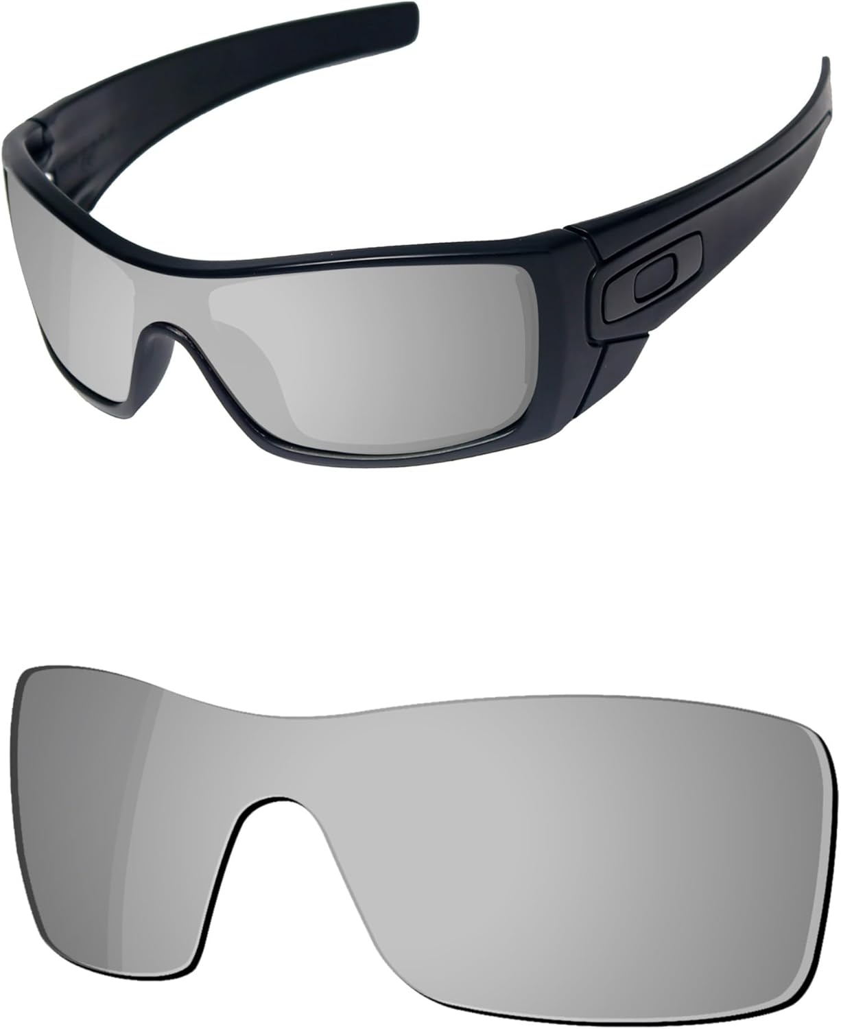 OSharp Replacement Lenses for Oakley Batwolf OO9101 Sunglasses - HD Polarized, Mirrored, UV Protection & Perfectly Fit