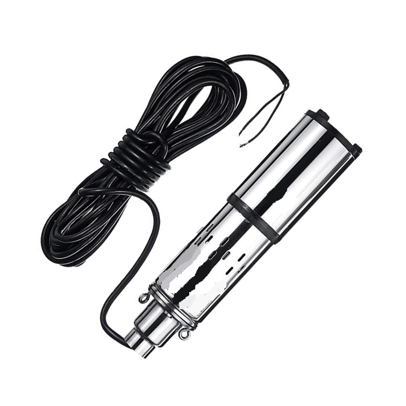 Submersible Solar Water Pump Ultra Quiet DC 24V 200W Lift 30M 1.2m³/h Deep Well Powerful Water Flow