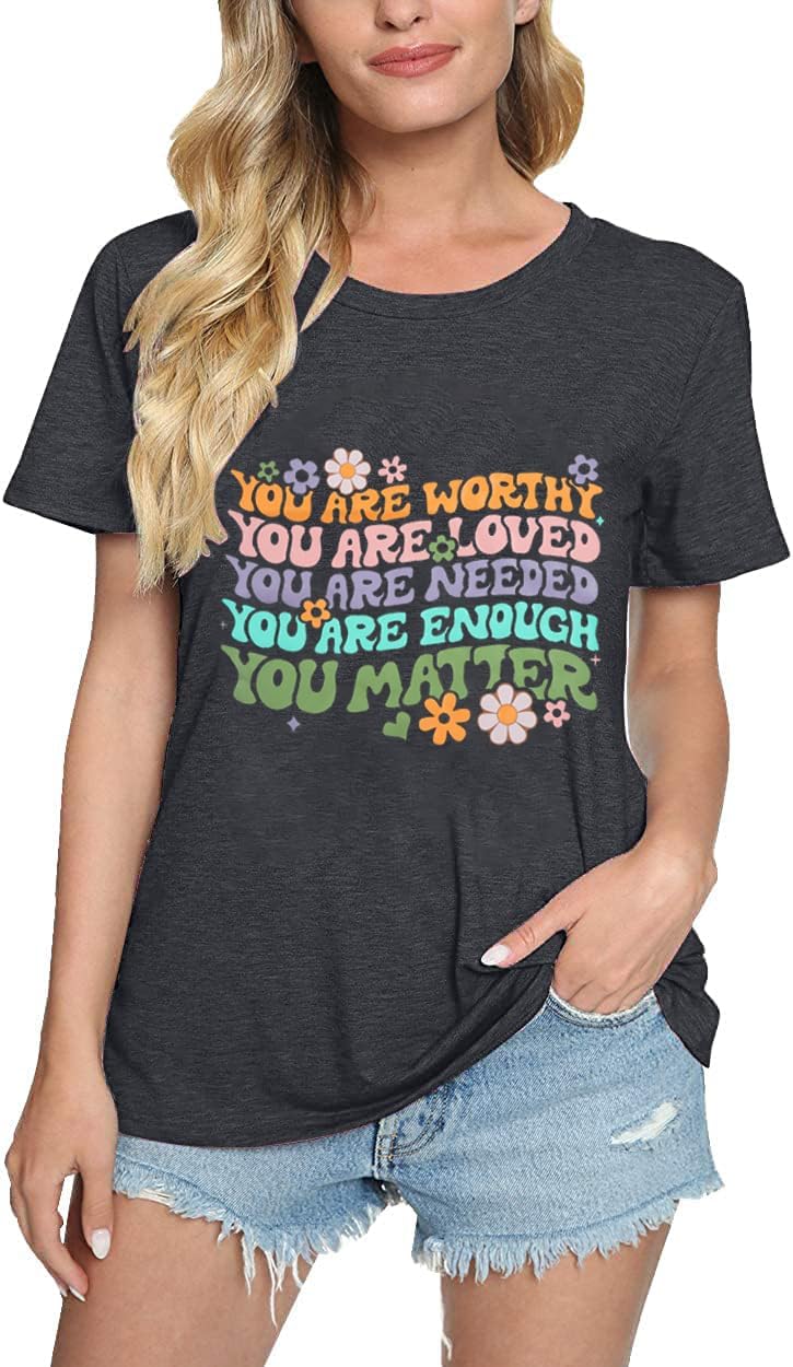 Dear Person Behind Me T-Shirt and Tank Sweatshirt for Women Inspiration Words Print Shirt Casual Inspirational Words Top