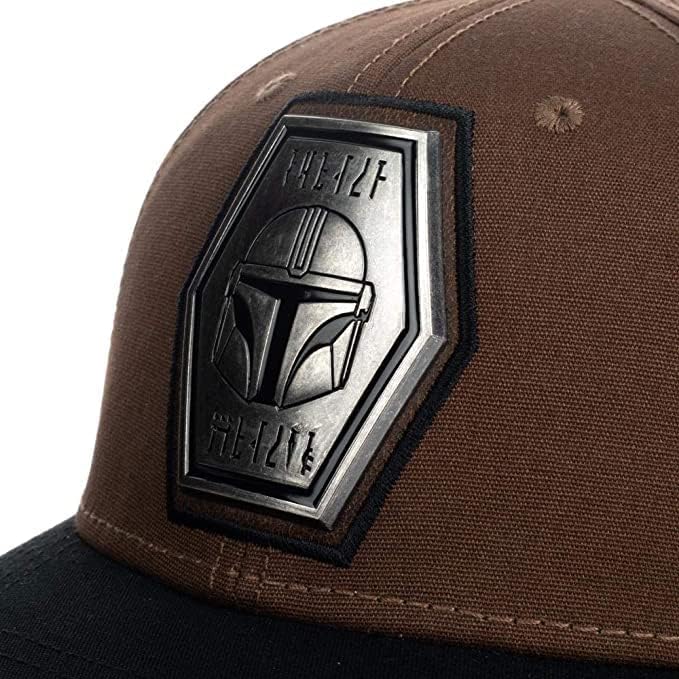 Miniatura 5 de Star Wars Mandalorian Grogu - Gorro de Snapback precurvado, Mandaloriano