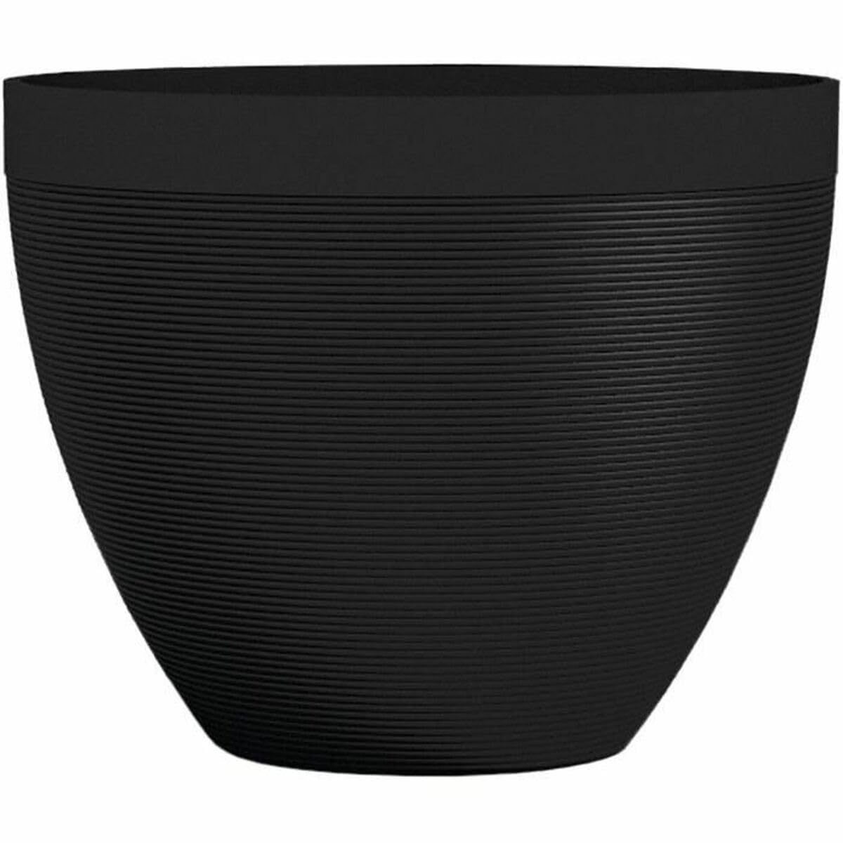 Pot noir 40 x 31 cm stable et léger pour rempoter vos grandes plantes