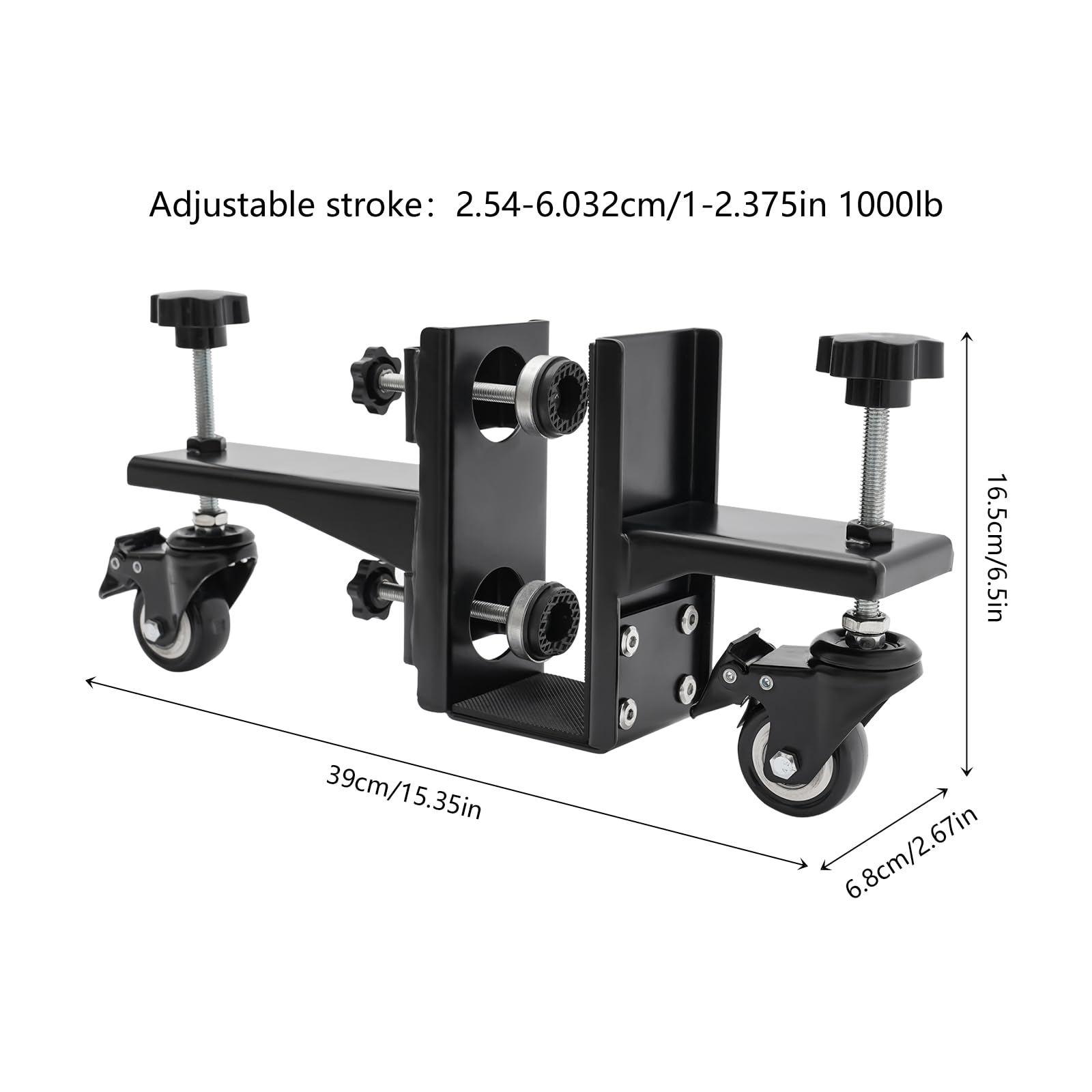 2 Pieces Door Installation Tool, Installation Tool for Doors 1-2.375in Thick, 1000 pounds Door Installation Tool Kit with 4 pressure plate holders, Iron Black
