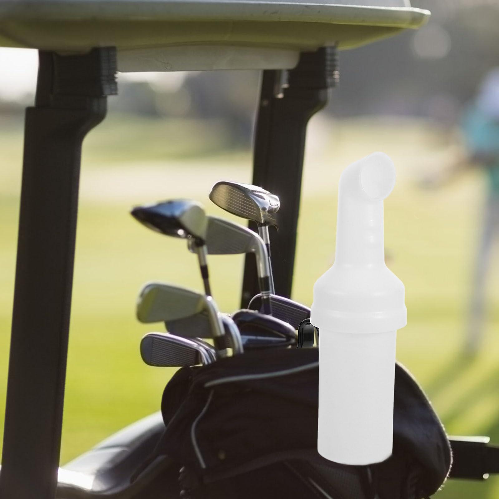 Golfwagen Sandflasche Weiß aus Kunststoff mit Großem Fassungsvermögen