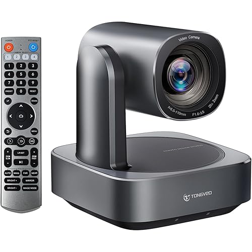 20x Optical Zoom PTZ Camera HDMI USB3.0 IP Live Streaming Camera HD 1080P 60fps Video Conference Camera POE Supply for Church Services Worship Education Work with Zoom Team vMix OBS Facebook YouTube