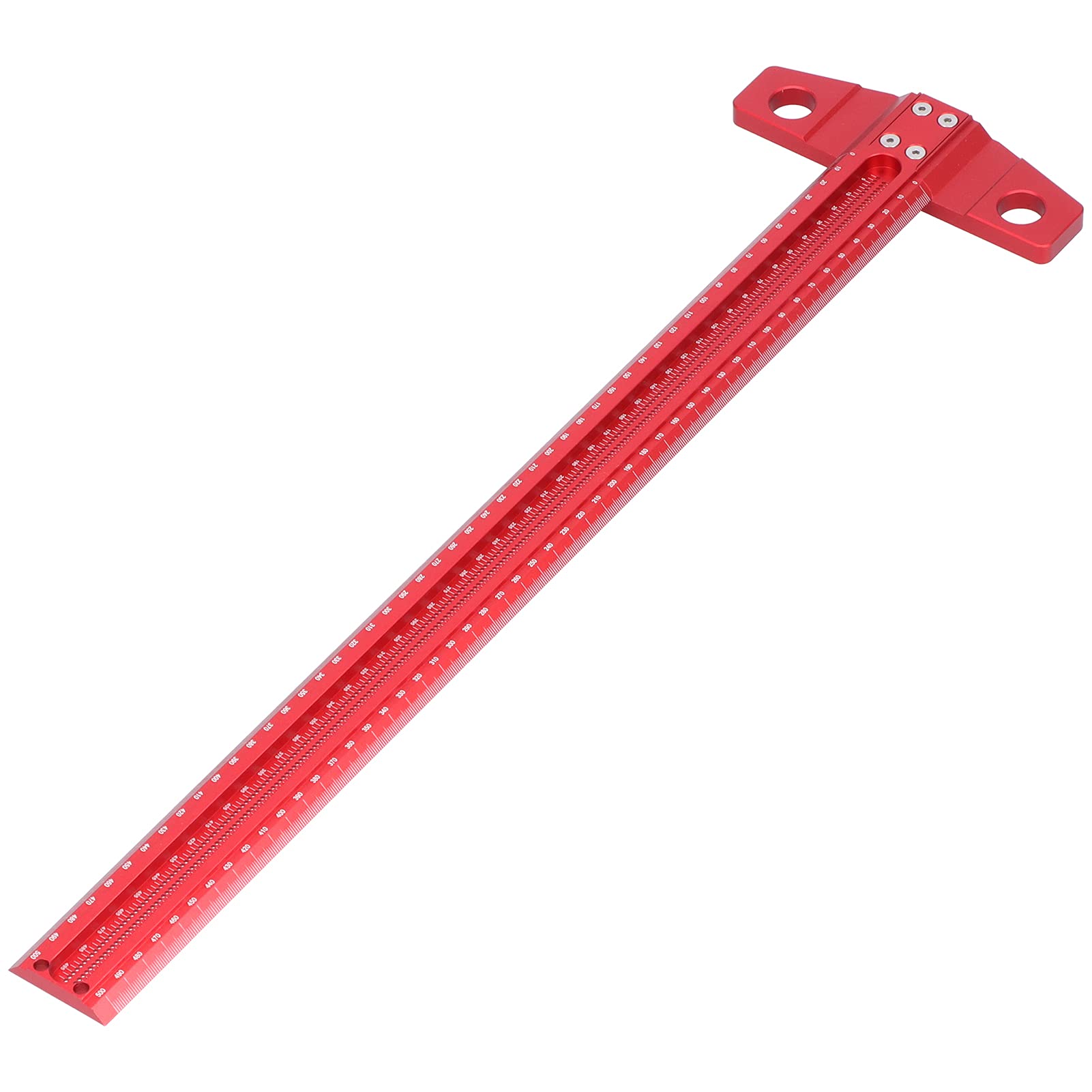 Fafeicy Escuadra en T, Herramienta de Marcado de Precisión de Aleación de Aluminio para Dibujo de Carpintería, 300mm con Extraíble, Marco de Carpintero (500 mm)