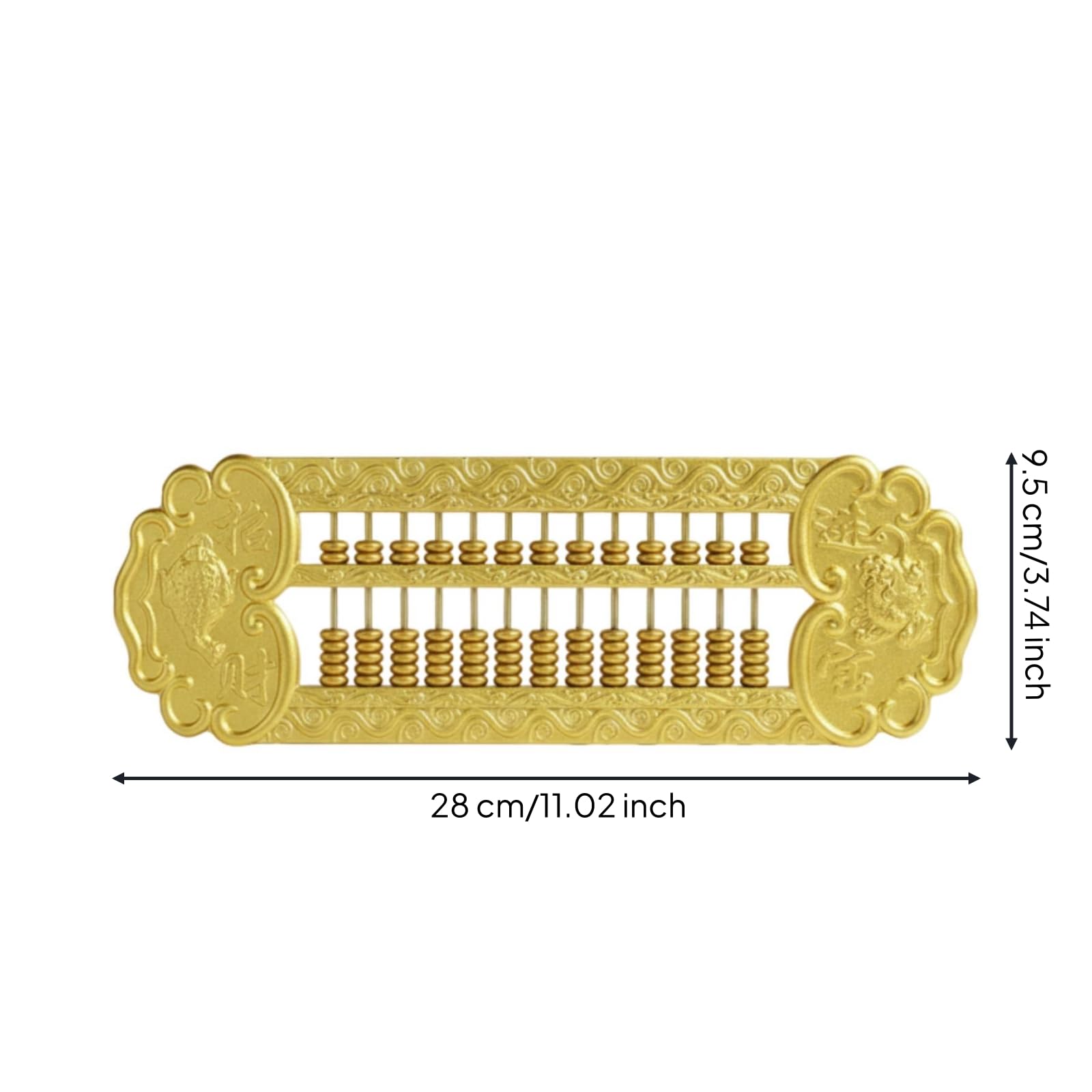 MagiDeal Boulier en Laiton avec Finition Dorée et Reliefs pour Bureau Salon et Support Présentation