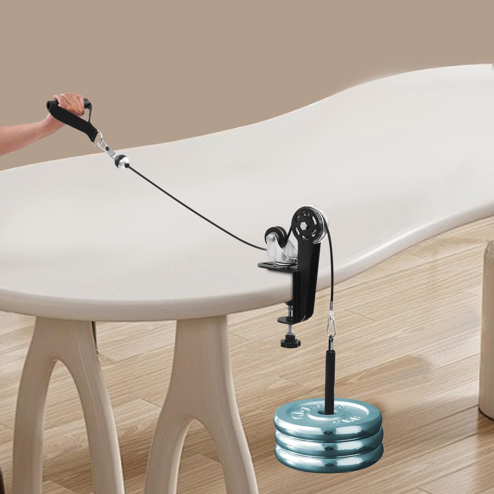 Tischarm Appareil de musculation pour la maison et le bureau Noir 80 kg