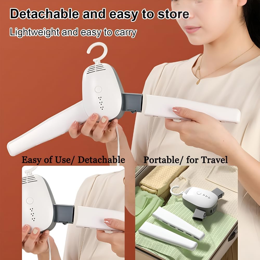 Travel Portable Clothes Dryer Hanger Electric Mini Compact Heated Air Dryers Machine