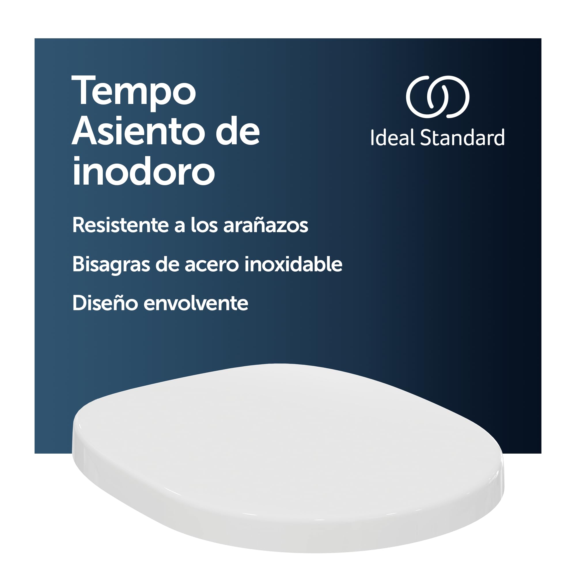 Ideal Standard Tempo Arc - Asiento de inodoro, color blanco