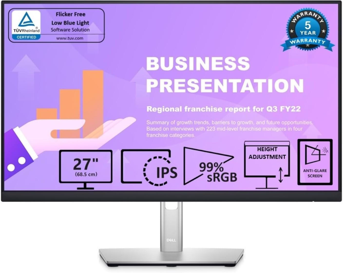 HP M27h Monitor de computadora 68.6 cm (27") 1920 x 1080 Pixeles Full