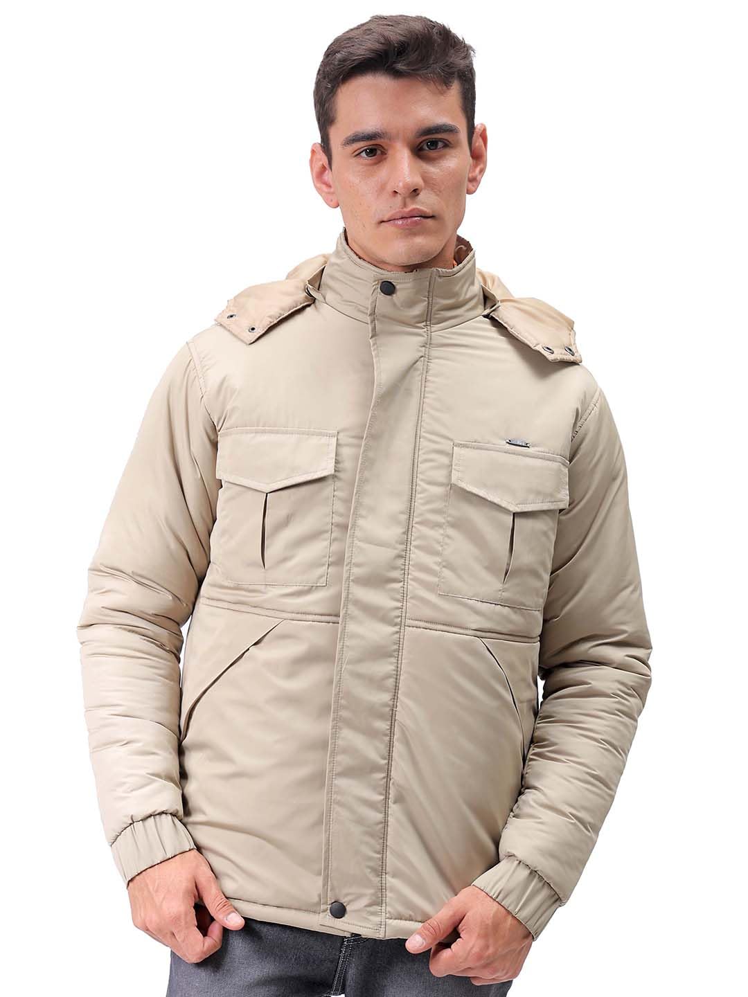 Aurelia Polyester Men's Winter Jacket in neutral
