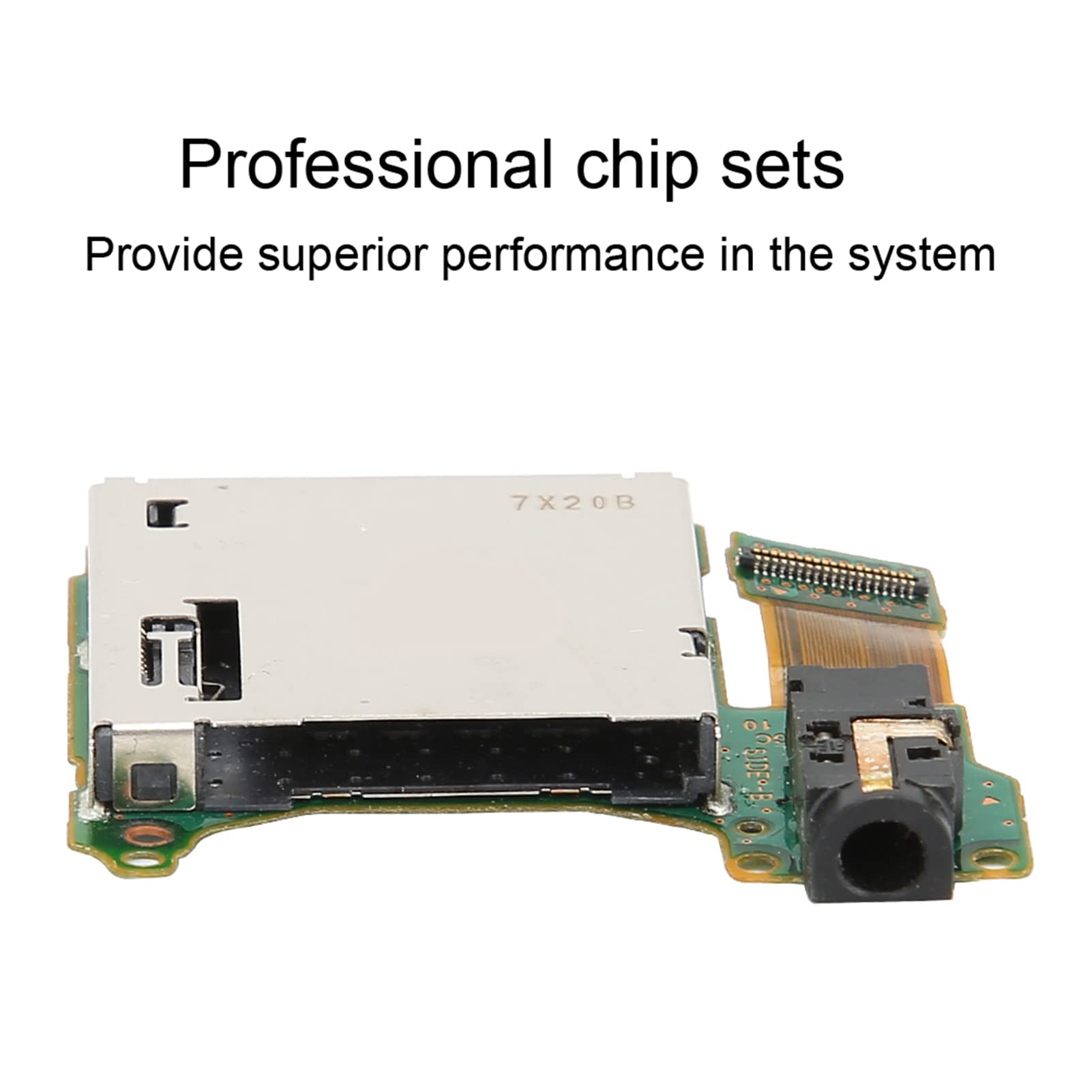 Lazmin112 Slot per Scheda per Cartuccia di Gioco, Metallo + ABS Slot per Scheda Host Cartuccia di Gioco Vassoio per Scheda Porta per Auricolari, per Console
