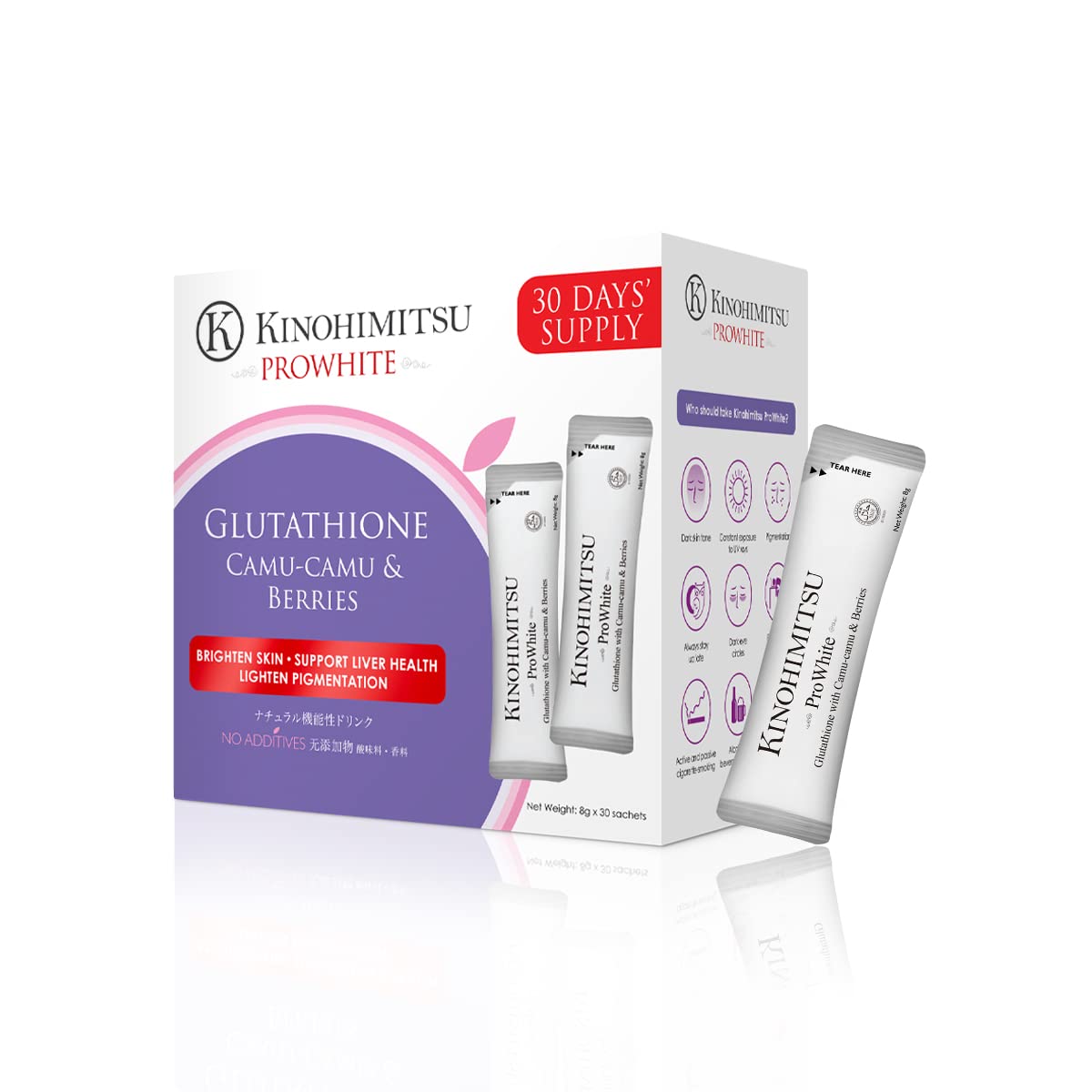 prowhite glutathione Kinohimitsu Singapore JM Prowhite NMN5000 Complexion 12