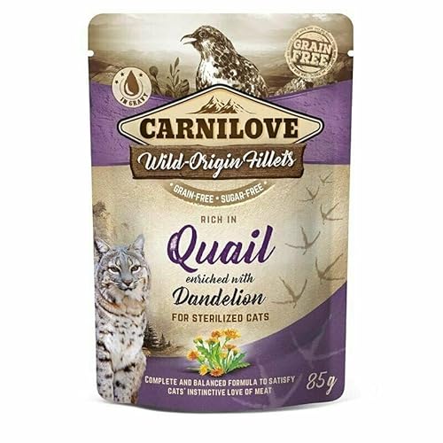 Produktbild von Carnilove Wild-Origin Fillets Rich in Quail Adult Katzen - 24 x 85 g