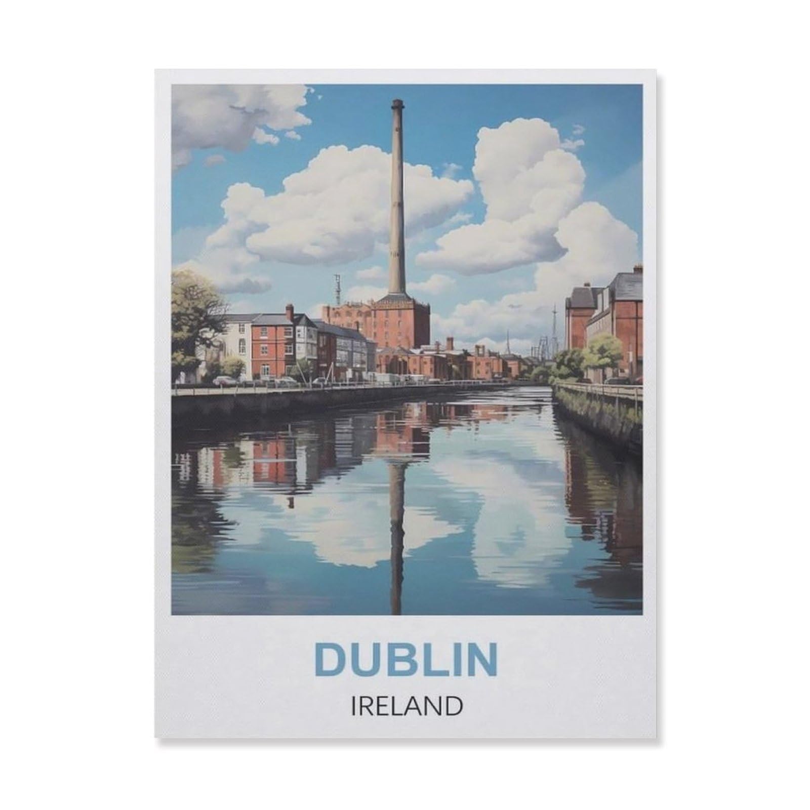 Vintage Metal Tin Sign，Dublin Ireland(20x30cm）