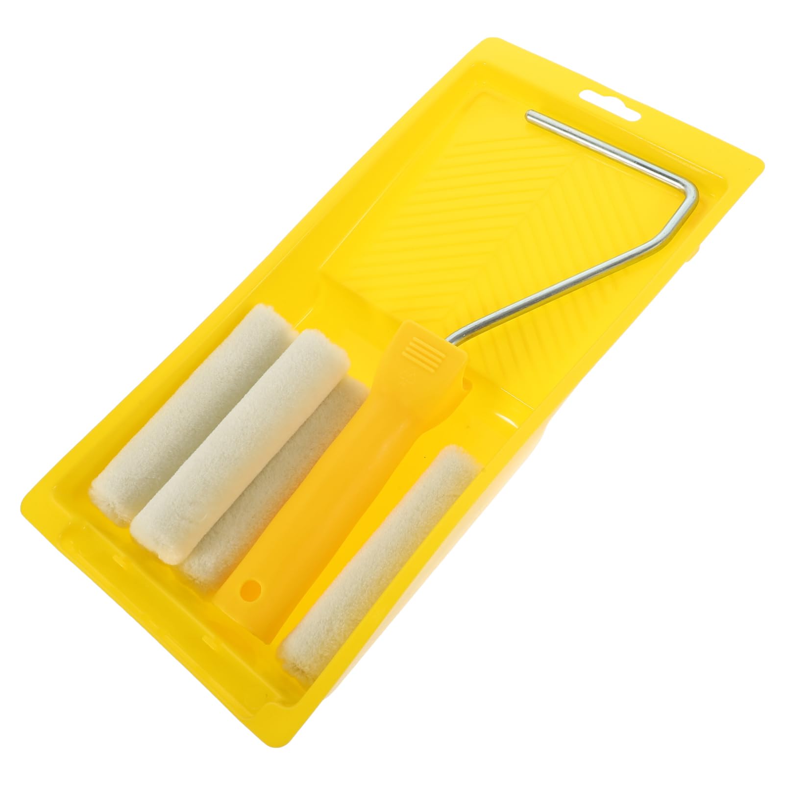 SHINEOFI 4 Sätze Malwerkzeugset Kleines Farbrollerset Malen Rollen Abdeckungen Für Farbroller Lackwalzen Farbroller Aus Schaumstoff Mini Farbroller Malerrolle Fürs Tablett Plastik