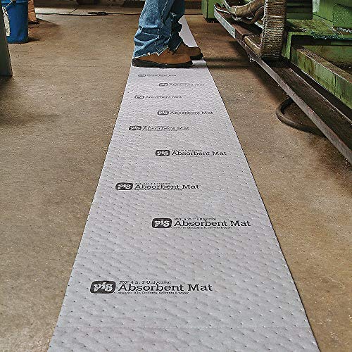 Image of PIG 4 in 1 Absorbent Mat Roll in Dispenser Box - 16 inch x 80' - 9-Gallon Absorbency - MAT284