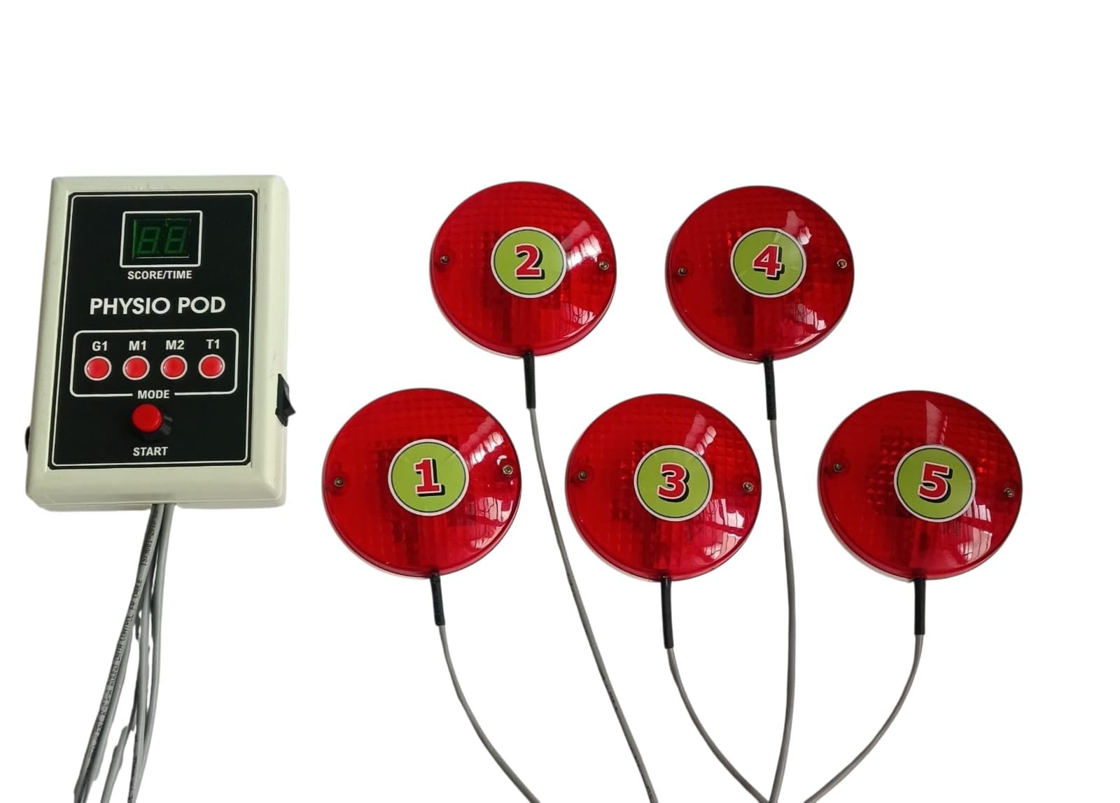 Physio Pods for Neuro Rehabilitation. Wired 5 Pod System. 3 Modes & 4 Speed Levels. for Upper and Lower Limb Rehab | 3 Modes - Repeatation , Random and Cognitive. 4 Speed Levels, For Physiotherapists. With Rechargeable Battery.-image-29
