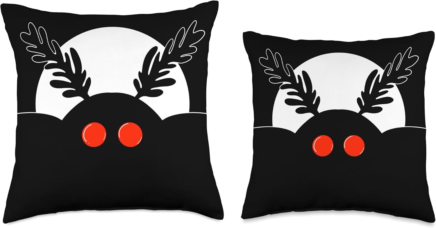 Mothman - Cute Cryptid Throw Pillow