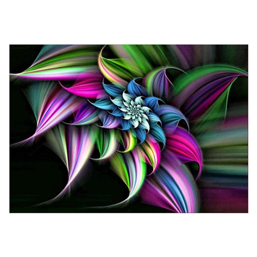 Wisilan Dreamy Flower Diamond Painting Fanstasy Canvas Embroidery Kits Flower Cross Stitch Art Craft for Pastime Relaxing Happiness