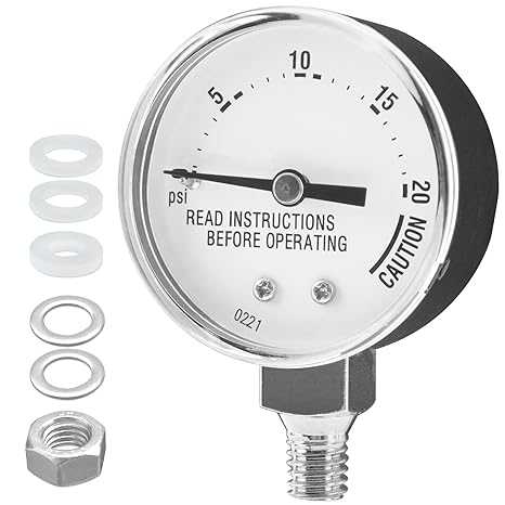 85772 Pressure Cooker Gauge, Replacement for Presto Steam Gauge 82237 82121, Fit Presto Pressure Canner Models 175107、01755、0175510、178001、178005, Measurement Accuracy