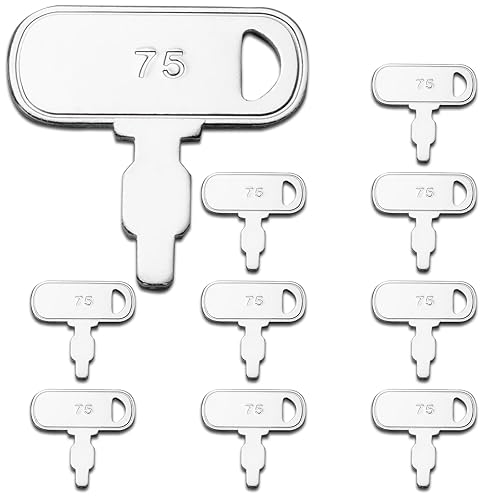 Miniatura 15 de Llave de encendido pesada, paquete de 10 llaves 8H5306 CAT de desconexión para Caterpillar, baterías de encendido antiguas y máquinas Komatsu