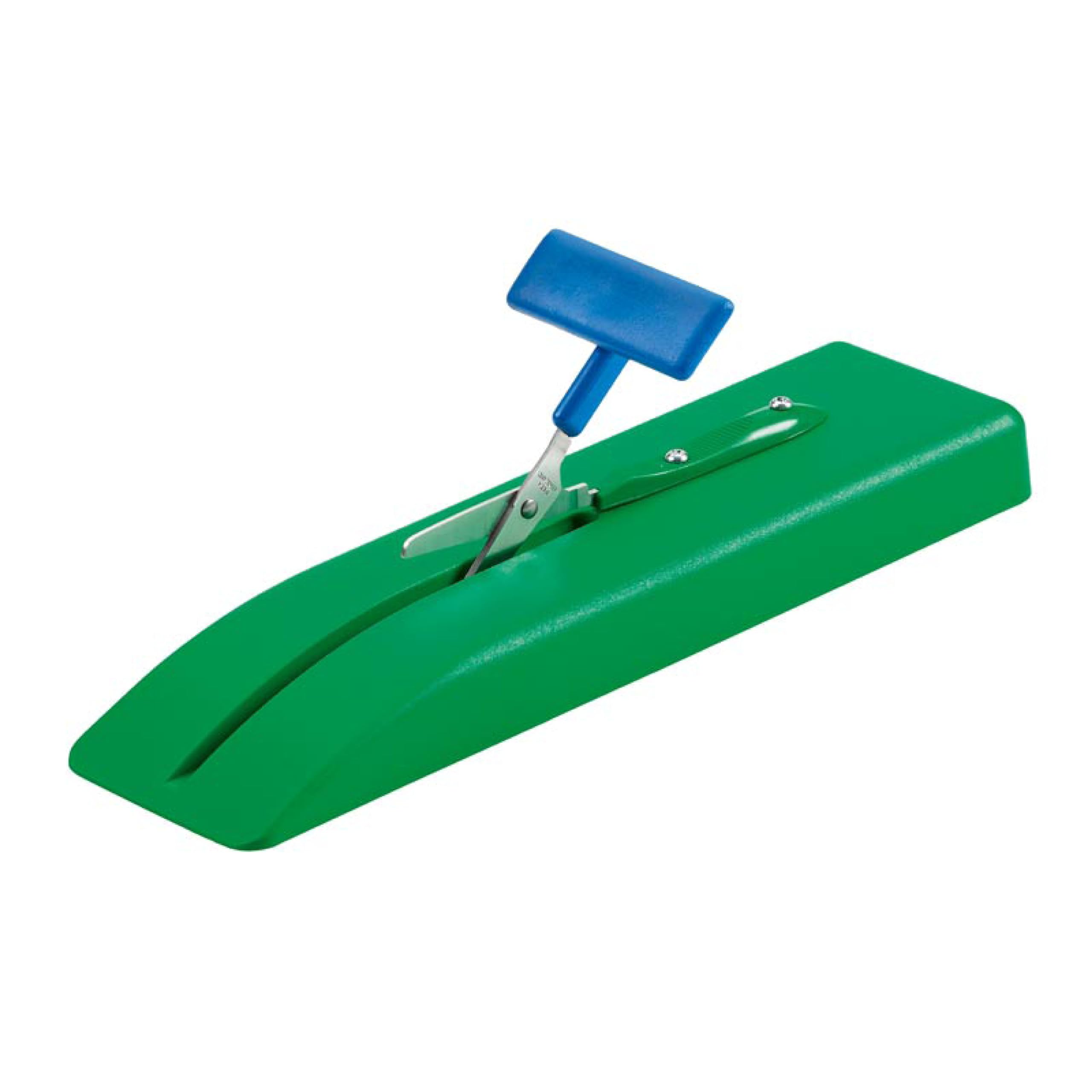 Fun & Function Mounted Table Top Scissors - Adaptive for Kids, Special Needs with Plastic Base - Safety for Classroom - Adapted - Special Needs Essentials