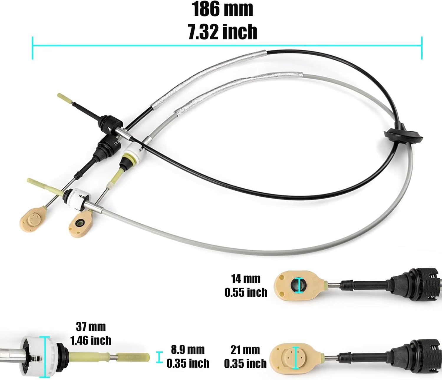 Trans Gear Shift Cable Compatible With Saturn For Vue 2004 2005 2006 2007 2.2L 2.5L Manual Transmission Shift Cabble Auto Replacement Parts EB03AN 21996492