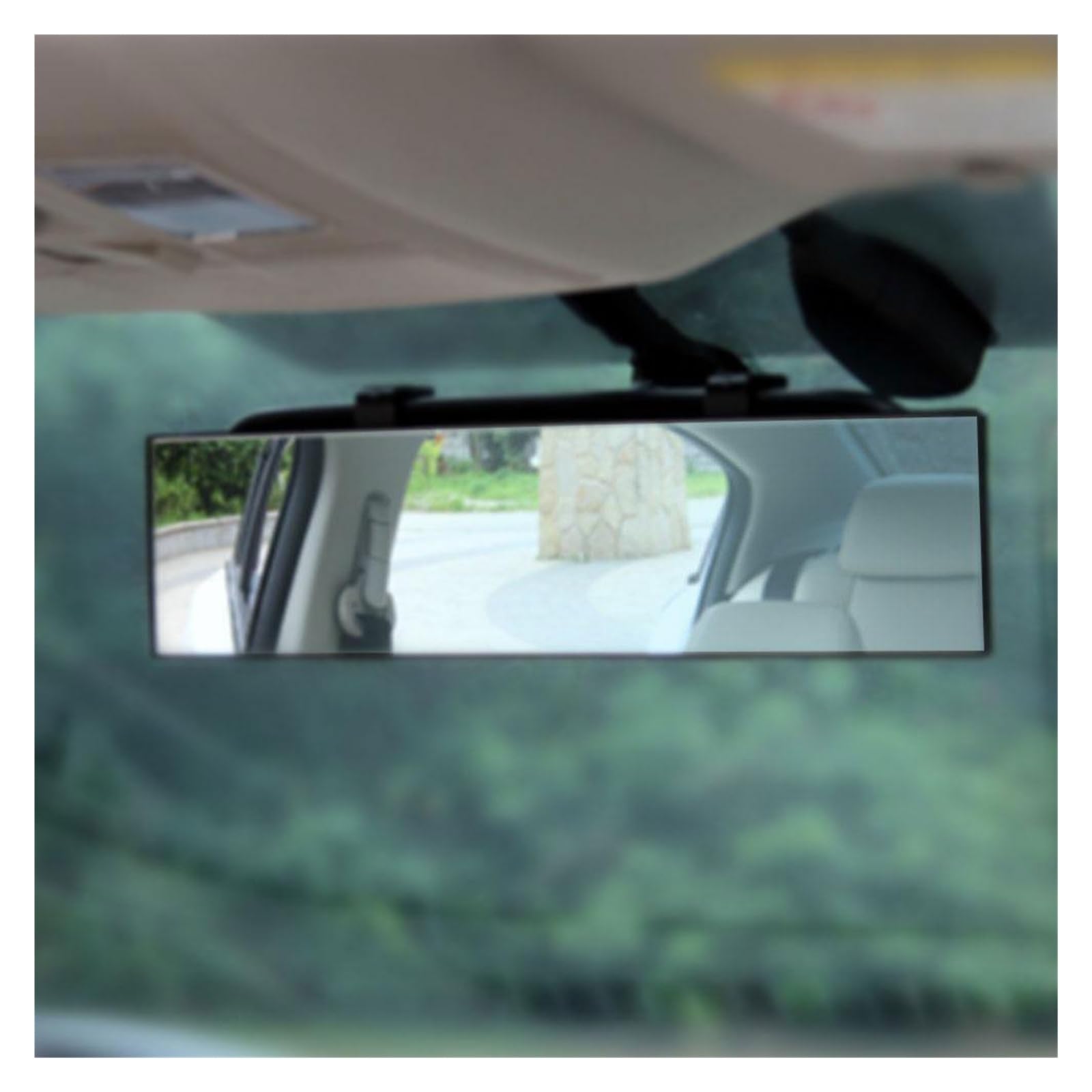 [Replacement] Lusterko wsteczne samochodu Szerokokątne lusterko wsteczne samochodu Panoramiczne lusterko wsteczne antyodblaskowe 300 mm Lusterko wsteczne samochodu Panoramiczne lusterko wsteczne HYTRD