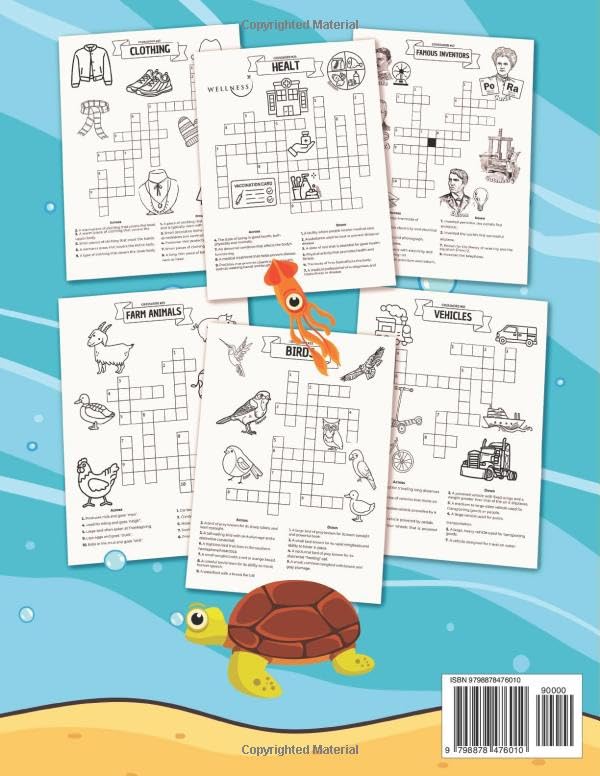 Over 100 Crossword Puzzles for Kids Ages 8-12: A Mega Collection of Brain-Teasing Fun for Young Minds - Image 2