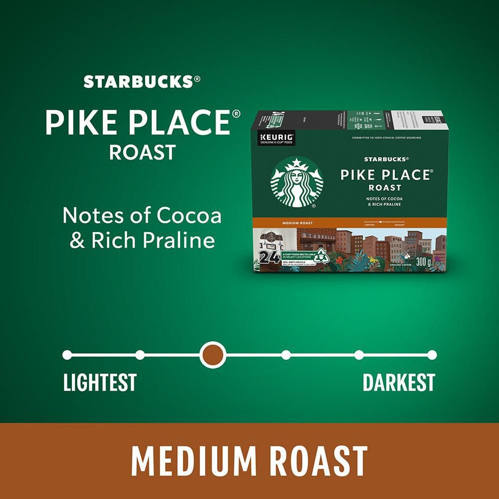 Pike Place Medium Roast Coffee, K-Cups, 54 Count
