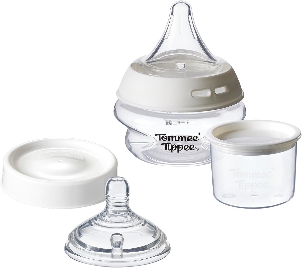 Natural Start Newborn Bottle Acceptance Trial Kit | 2oz Baby Bottle With Choice of Anti-Colic, Breast-Like Nipple shapes, Milk Storage Cup & Lid, BPA Free