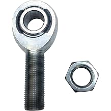 1/2" Heim Joint with Jam Nut, Male RIGHT Hand Thread, 1/2"-20 x 1/2" Bore - 4130 Heat Treated Chromoly Rod End with Kevlar/PTFE Liner [FAB300A2]