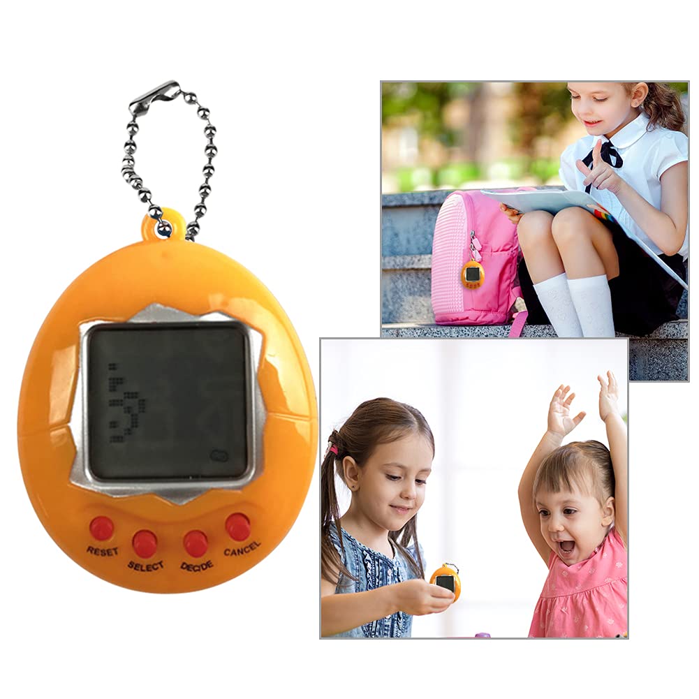 Lot De 2 Consoles De Jeu électroniques Pour Animaux De Compagnie - Style Tamagotchi - Portable Avec Chaîne - Pour Enfants +5 Ans