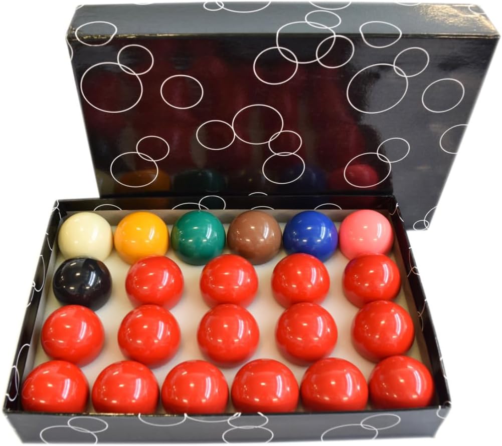 Snooker Ball Set - 2 1/4" Polyester Resin Ding and Chip Resistant