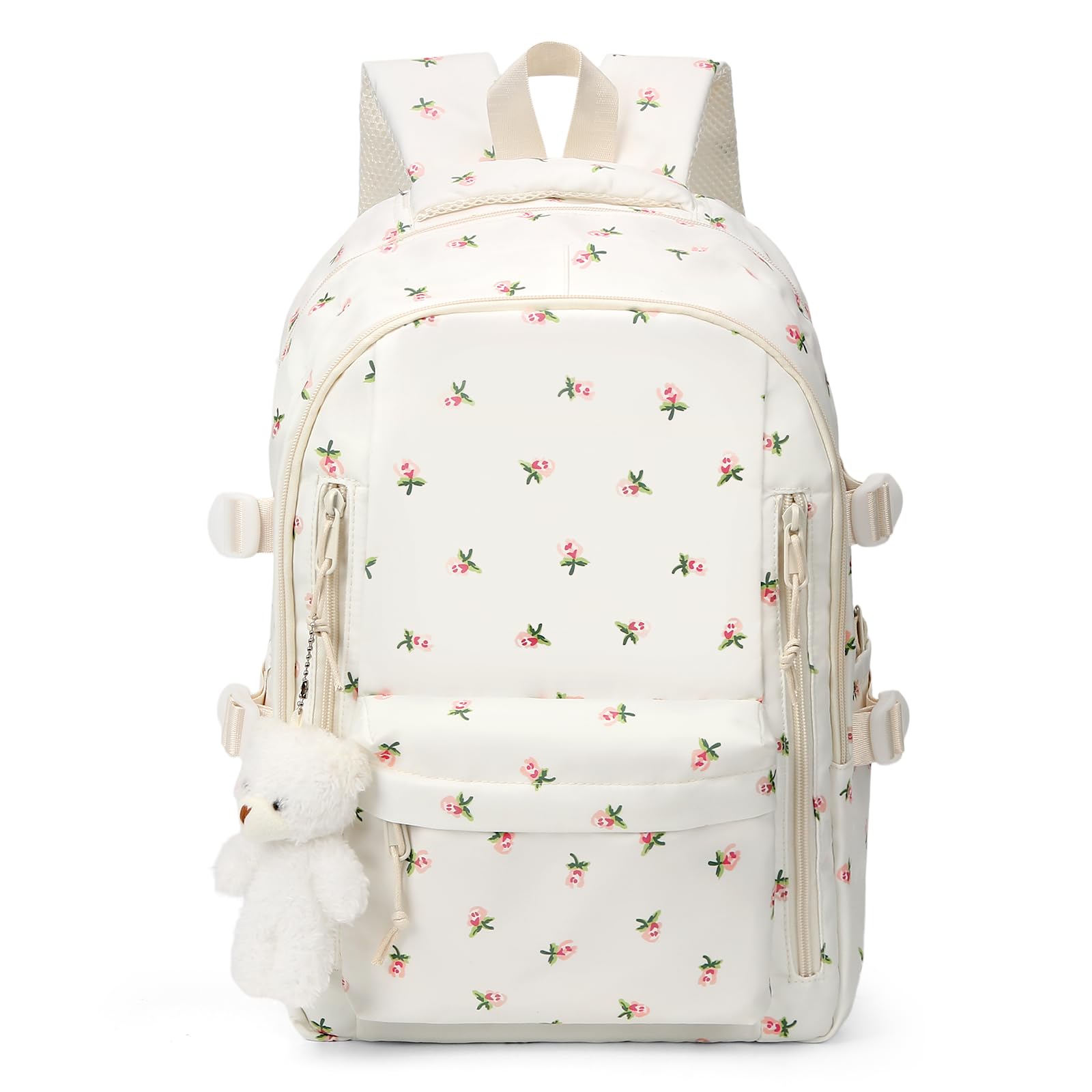 jingyuKJ Coquette Flower Backpack - Cute Aesthetic Backpack Kawaii Daypack A01 Pink Flower