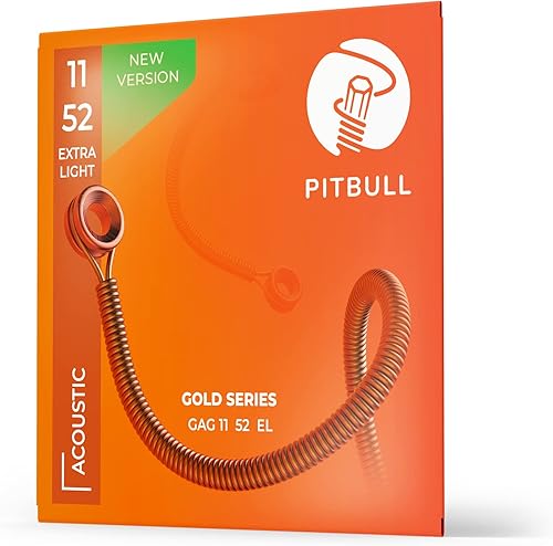 Pitbull Cuerdas de guitarra acústica serie dorada