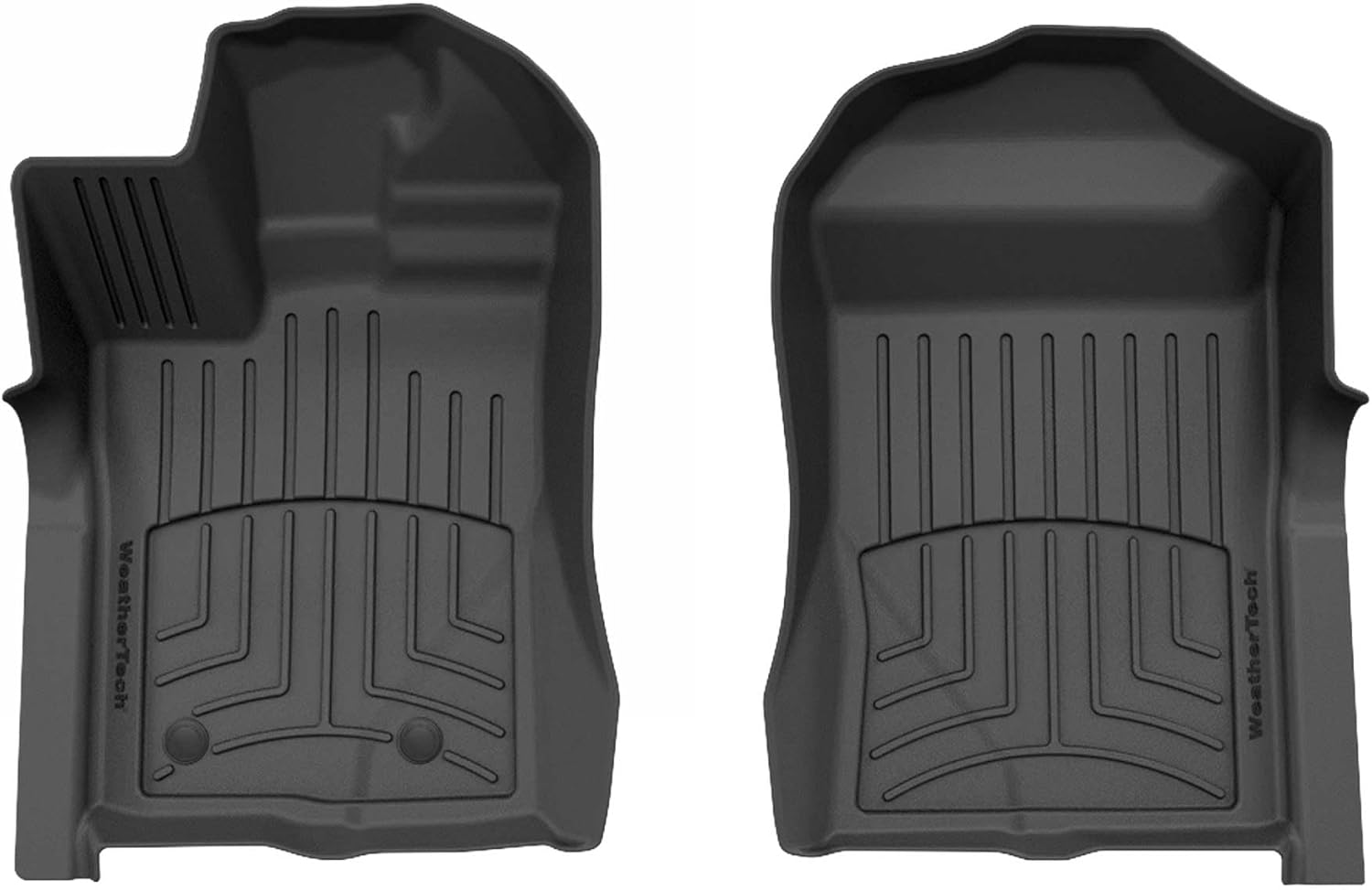WeatherTech FloorLiner HP Custom Fit Floor Mats for Ford Ranger, Ranger Raptor 1st Row (4418491IM), Black