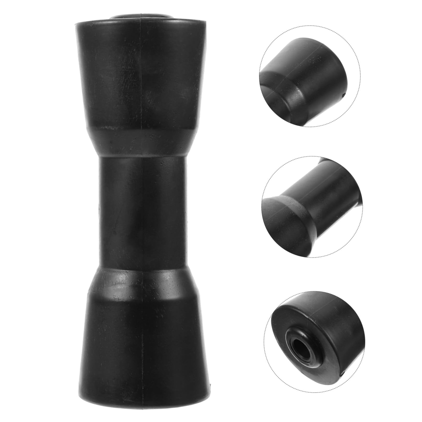Sosoport Rullo in PVC per Carrello Barca Nero Accessori Completi, Resistente all'Usura e Facile da Installare, per Carrello Moto d'Acqua e Yacht