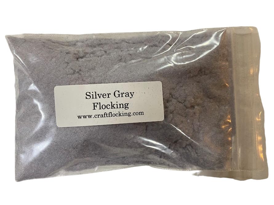 Generic Flocking Fibers 1 Ounce Package (Silver Gray)