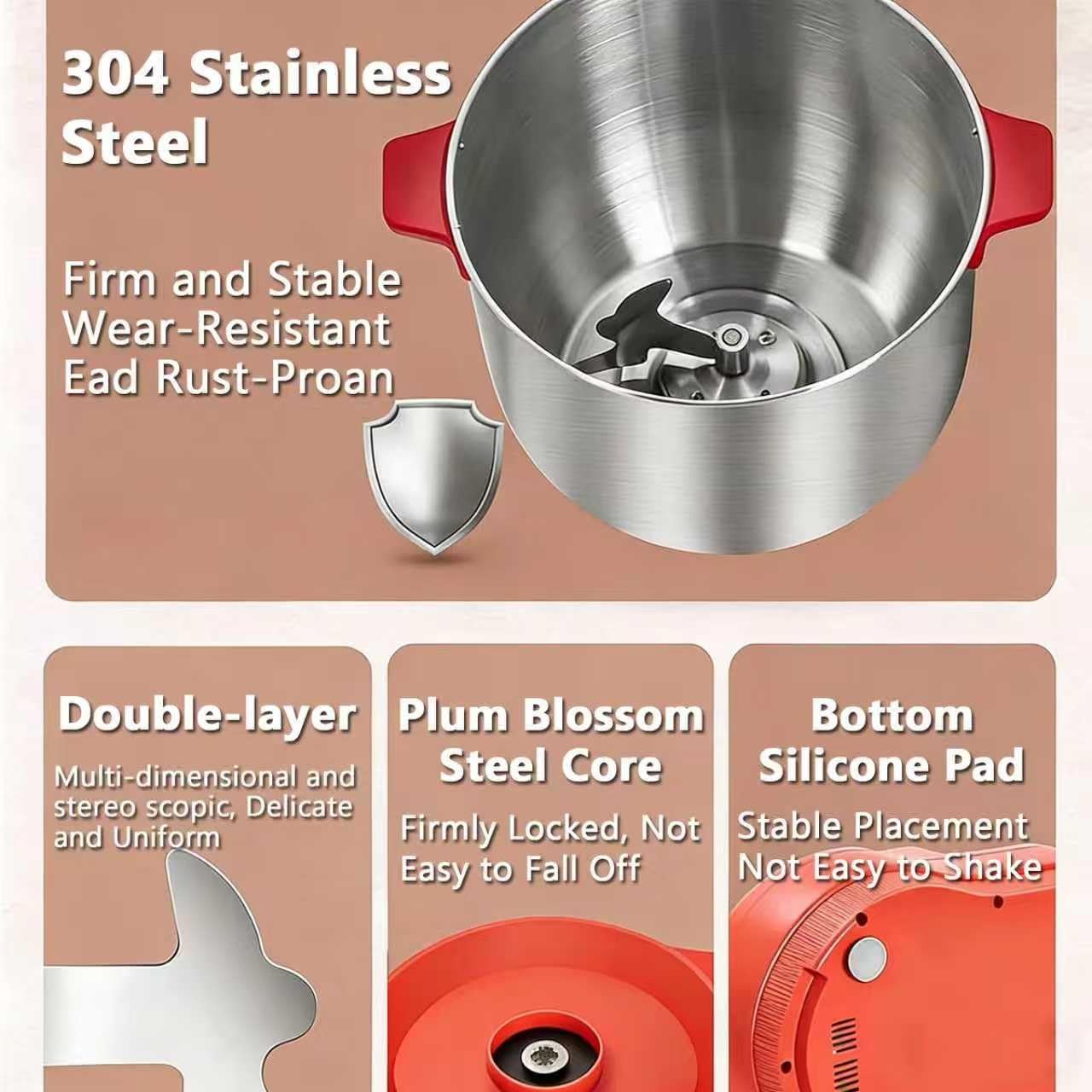 Impastatrice Planetaria Da 12 Litri, Impastatrice Cucina Da 200 W, Impastatrice Elettrica, Con Funzione Fermentazione E Timer Intelligente, Design Diviso, Impasto Rapido In 15 Minuti